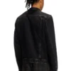 d-glory Giacca moto in denim clean-wash