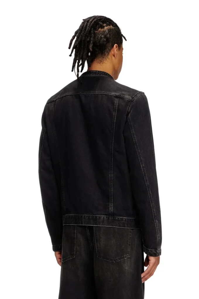 d-glory Giacca moto in denim clean-wash