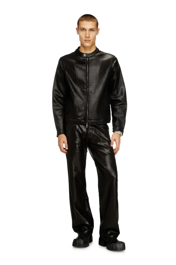 d-glory jogg Giacca moto in JoggJeans rivestito lucido d-glory jogg Giacca moto in JoggJeans rivestito lucido