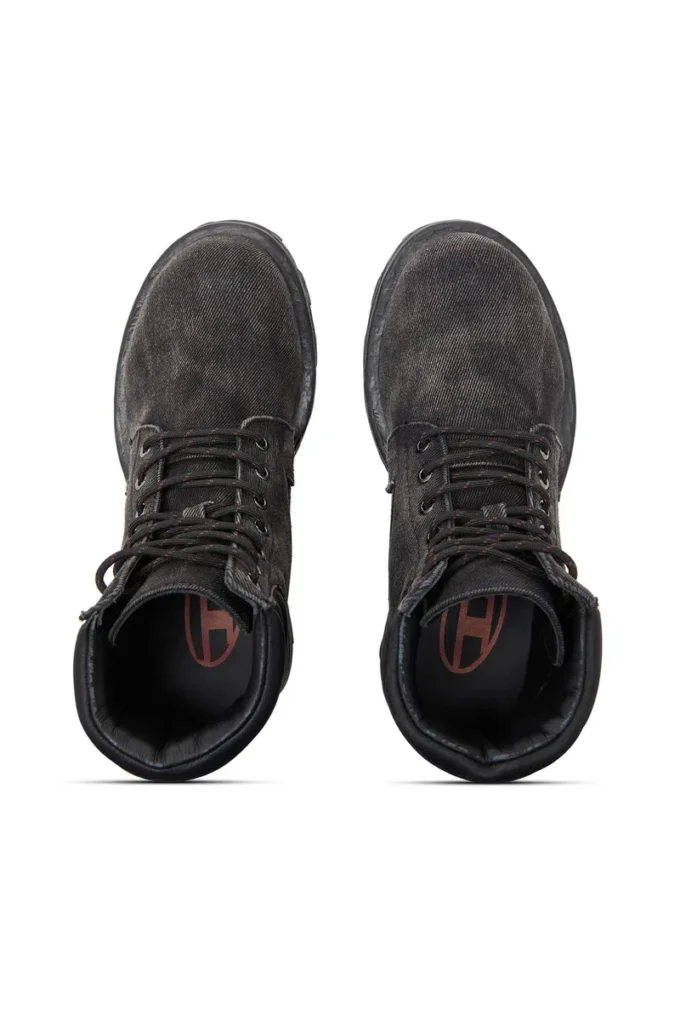 d-hammer lace up w D-Hammer-Stivali militari in denim e pelle d-hammer lace up w D-Hammer-Stivali militari in denim e pelle