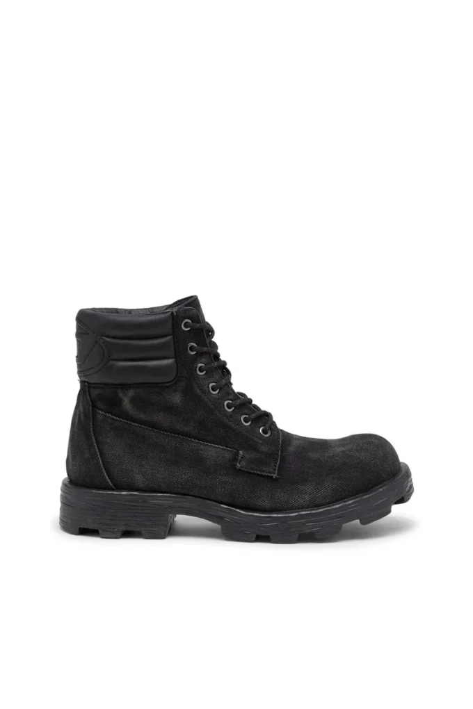d-hammer stringati D-Hammer – Stivali militari in denim e pelle