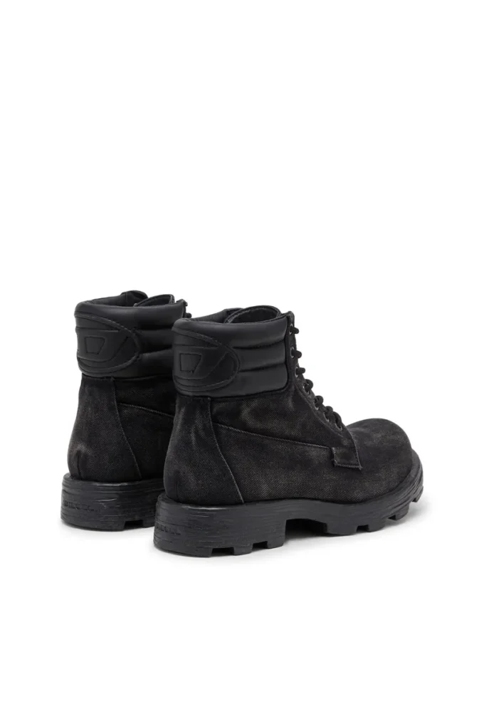 d-hammer stringati D-Hammer – Stivali militari in denim e pelle
