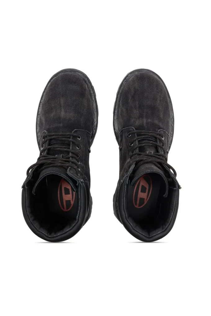 d-hammer stringati D-Hammer – Stivali militari in denim e pelle