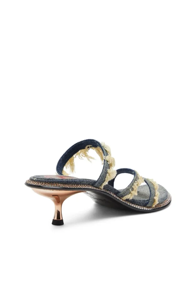 d-havanna kittie D-Havanna Kittie – Mules in denim sfrangiato con cristalli d-havanna kittie D-Havanna Kittie – Mules in denim sfrangiato con cristalli