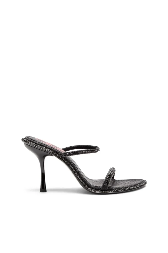 d-havanna sdl D-Havanna – Mules con tacco in denim cristallizzato d-havanna sdl D-Havanna – Mules con tacco in denim cristallizzato