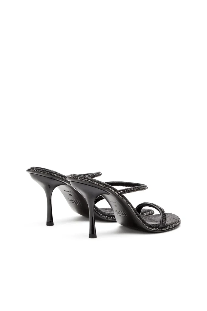 d-havanna sdl D-Havanna – Mules con tacco in denim cristallizzato d-havanna sdl D-Havanna – Mules con tacco in denim cristallizzato