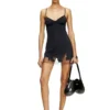d-inlay-r1 Miniabito in nylon con inserto in tulle d-inlay-r1 Miniabito in nylon con inserto in tulle