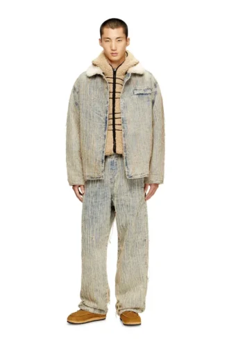 d-ivar-s Giacca in denim jacquard a filo flottante