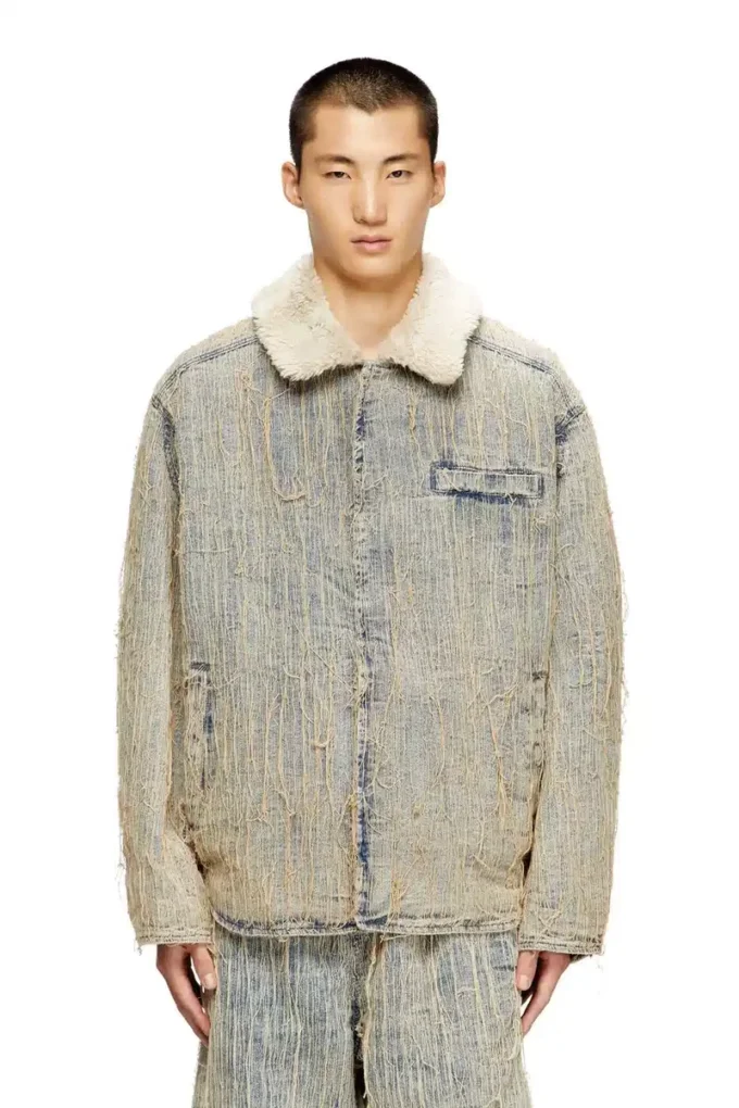 d-ivar-s Giacca in denim jacquard a filo flottante d-ivar-s Giacca in denim jacquard a filo flottante