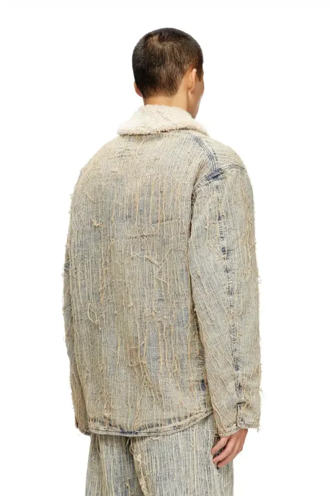 d-ivar-s Giacca in denim jacquard a filo flottante d-ivar-s Giacca in denim jacquard a filo flottante