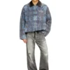 d-ivar-s1 Giacca in denim bouclé grafico