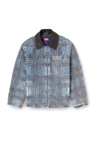 d-ivar-s1 Giacca in denim bouclé grafico
