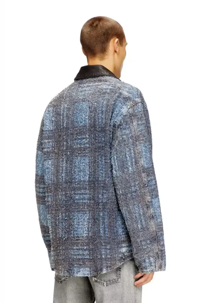 d-ivar-s1 Giacca in denim bouclé grafico
