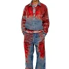 d-krap-fse Giacca in denim devoré con logo