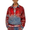 d-krap-fse Giacca in denim devoré con logo