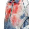d-krap-fse Giacca in denim devoré con logo d-krap-fse Giacca in denim devoré con logo