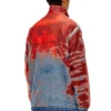d-krap-fse Giacca in denim devoré con logo