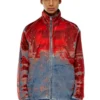 d-krap-fse Giacca in denim devoré con logo