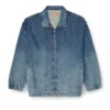 d-krap-s6 Giacca con zip in denim fluido d-krap-s6 Giacca con zip in denim fluido