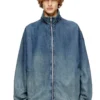 d-krap-s6 Giacca con zip in denim fluido d-krap-s6 Giacca con zip in denim fluido