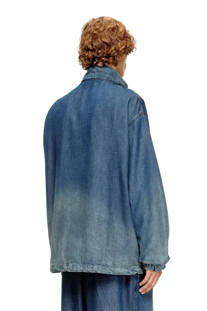 d-krap-s6 Giacca con zip in denim fluido d-krap-s6 Giacca con zip in denim fluido