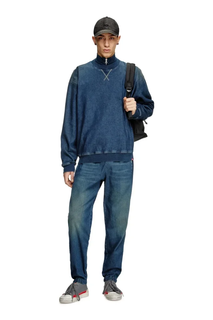 d-kriby-s track Felpa in Track Denim d-kriby-s track Felpa in Track Denim