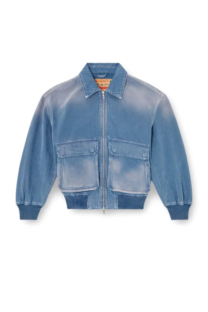 d-kurz Giacca in denim colorato a spina di pesce d-kurz Giacca in denim colorato a spina di pesce
