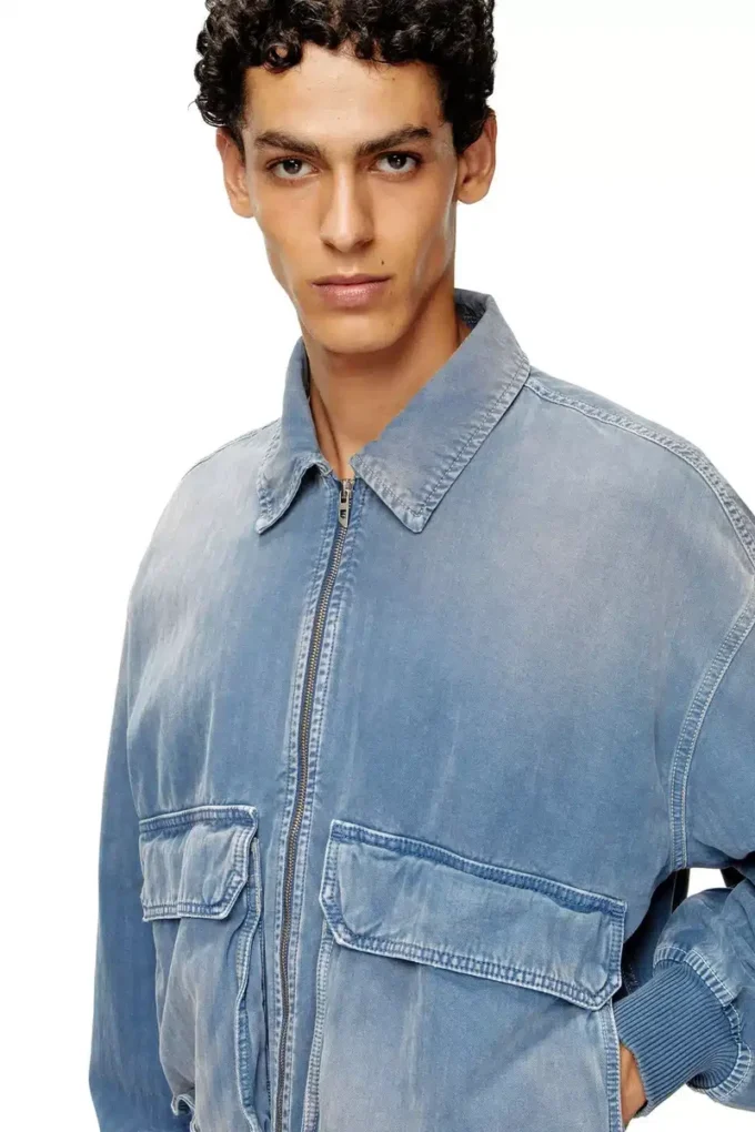 d-kurz Giacca in denim colorato a spina di pesce d-kurz Giacca in denim colorato a spina di pesce