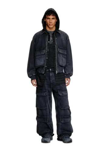 d-kurz Giacca in denim con trama batavia