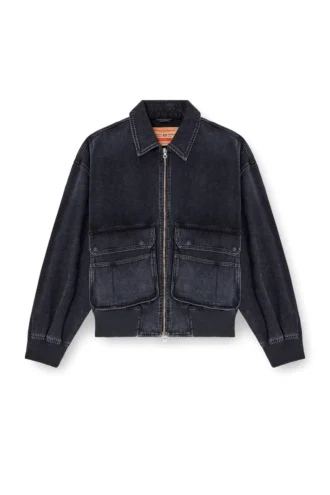 d-kurz Giacca in denim con trama batavia
