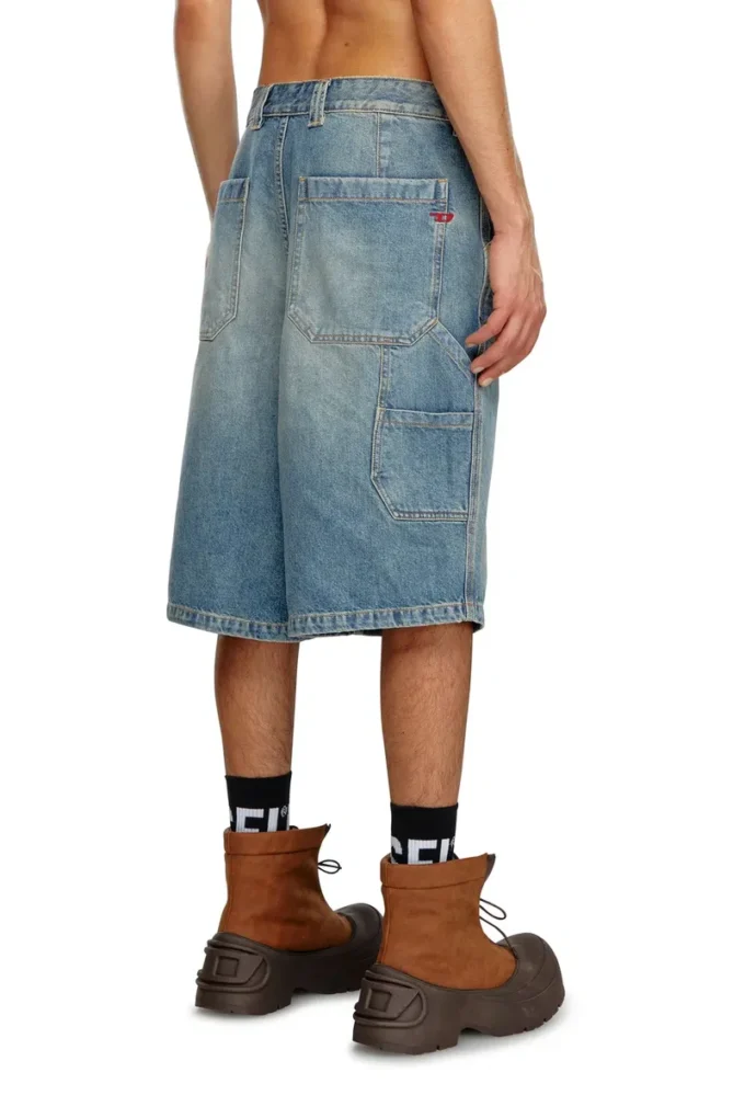 d-livery-short Pantaloncini utility in denim