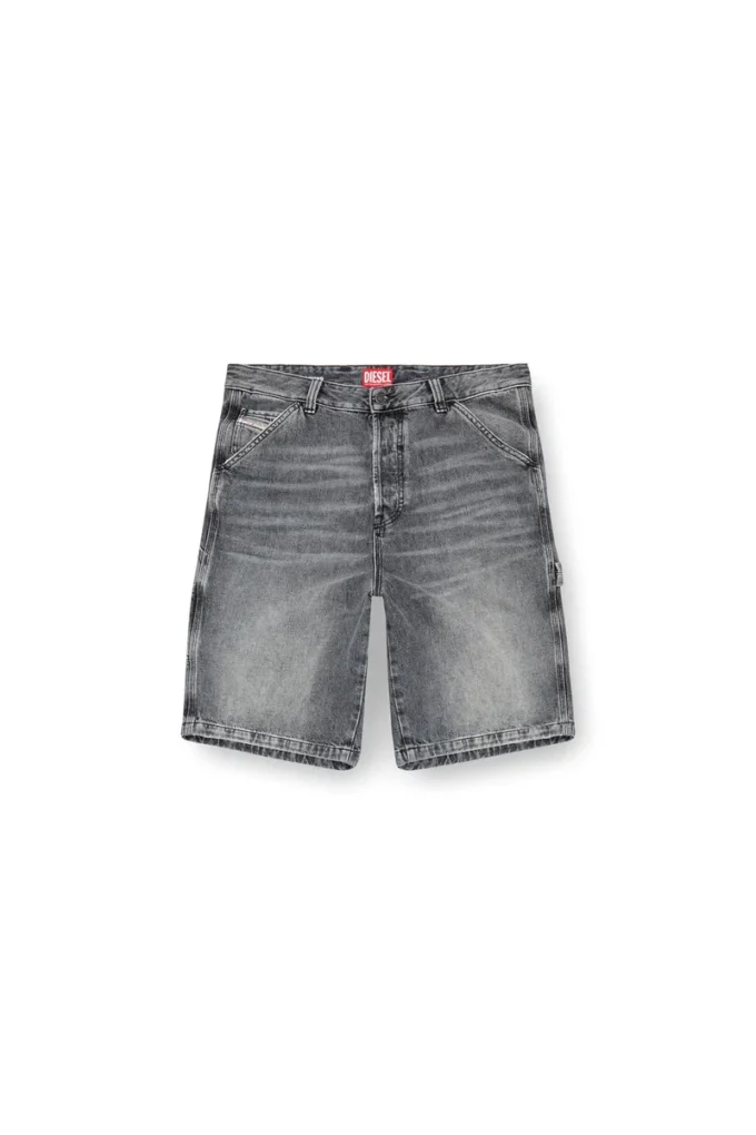 d-livery-short Shorts utility in denim di canapa