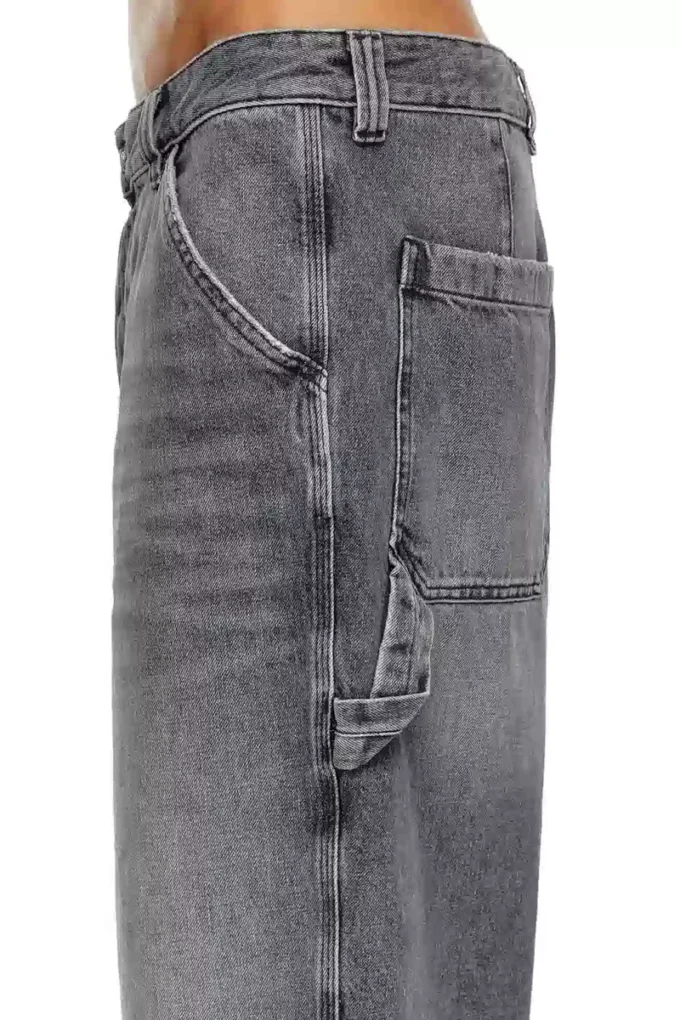 d-livery-short Shorts utility in denim di canapa