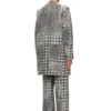 d-lot-fsh Cappotto in denim jacquard Principe di Galles d-lot-fsh Cappotto in denim jacquard Principe di Galles
