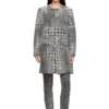 d-lot-fsh Cappotto in denim jacquard Principe di Galles d-lot-fsh Cappotto in denim jacquard Principe di Galles