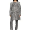 d-lot-fsh Cappotto in denim jacquard Principe di Galles d-lot-fsh Cappotto in denim jacquard Principe di Galles