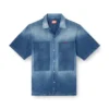 d-nabil-d Camicia da bowling in denim effetto contrasto