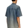 d-nabil-s3 Camicia da bowling in denim fluido sfumato