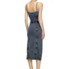 d-ony Abito midi in jersey effetto denim d-ony Abito midi in jersey effetto denim
