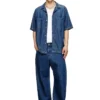d-paroshort Camicia da bowling in denim