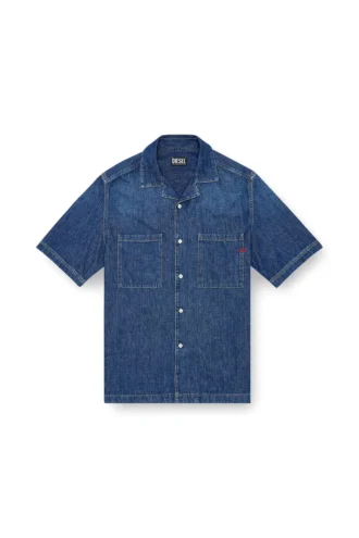 d-paroshort Camicia da bowling in denim