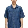 d-paroshort Camicia da bowling in denim