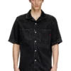 d-paroshort Camicia da bowling in denim Tencel