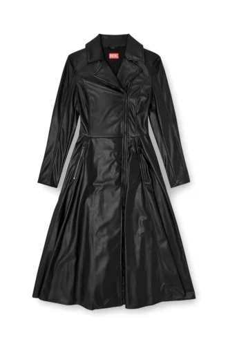 d-ragon Abito cappotto midi con dettagli biker