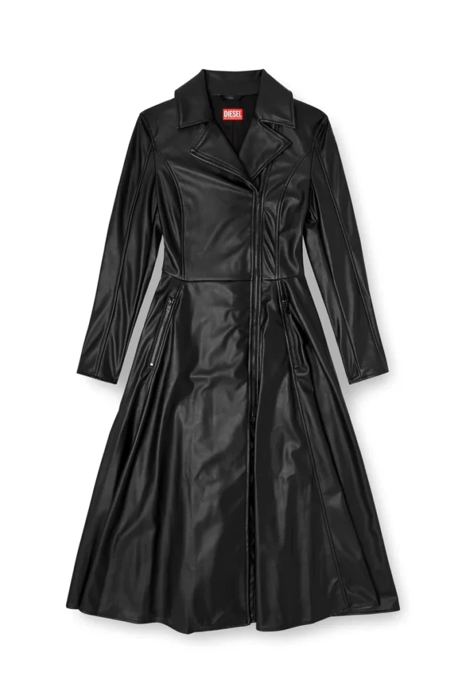 d-ragon Abito cappotto midi con dettagli biker d-ragon Abito cappotto midi con dettagli biker