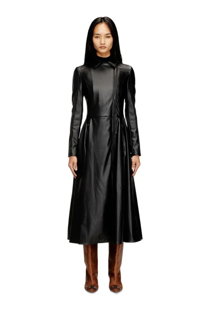 d-ragon Abito cappotto midi con dettagli biker d-ragon Abito cappotto midi con dettagli biker