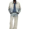 d-ranger Giacca trucker in denim jacquard Principe di Galles d-ranger Giacca trucker in denim jacquard Principe di Galles