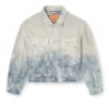 d-ranger Giacca trucker in denim jacquard Principe di Galles d-ranger Giacca trucker in denim jacquard Principe di Galles