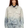 d-ranger Giacca trucker in denim jacquard Principe di Galles d-ranger Giacca trucker in denim jacquard Principe di Galles