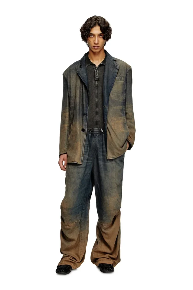 d-reg-s Blazer in denim fluido sfumato d-reg-s Blazer in denim fluido sfumato